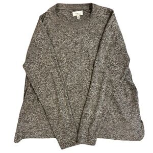 Lucky Brand Women's Crew Neck Grey Sweater Size L